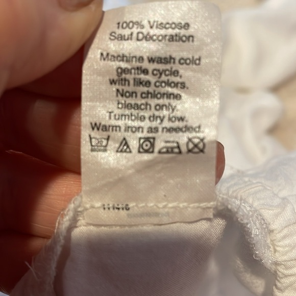 J Crew peasant blouse with lace detail XS - Picture 10 of 10